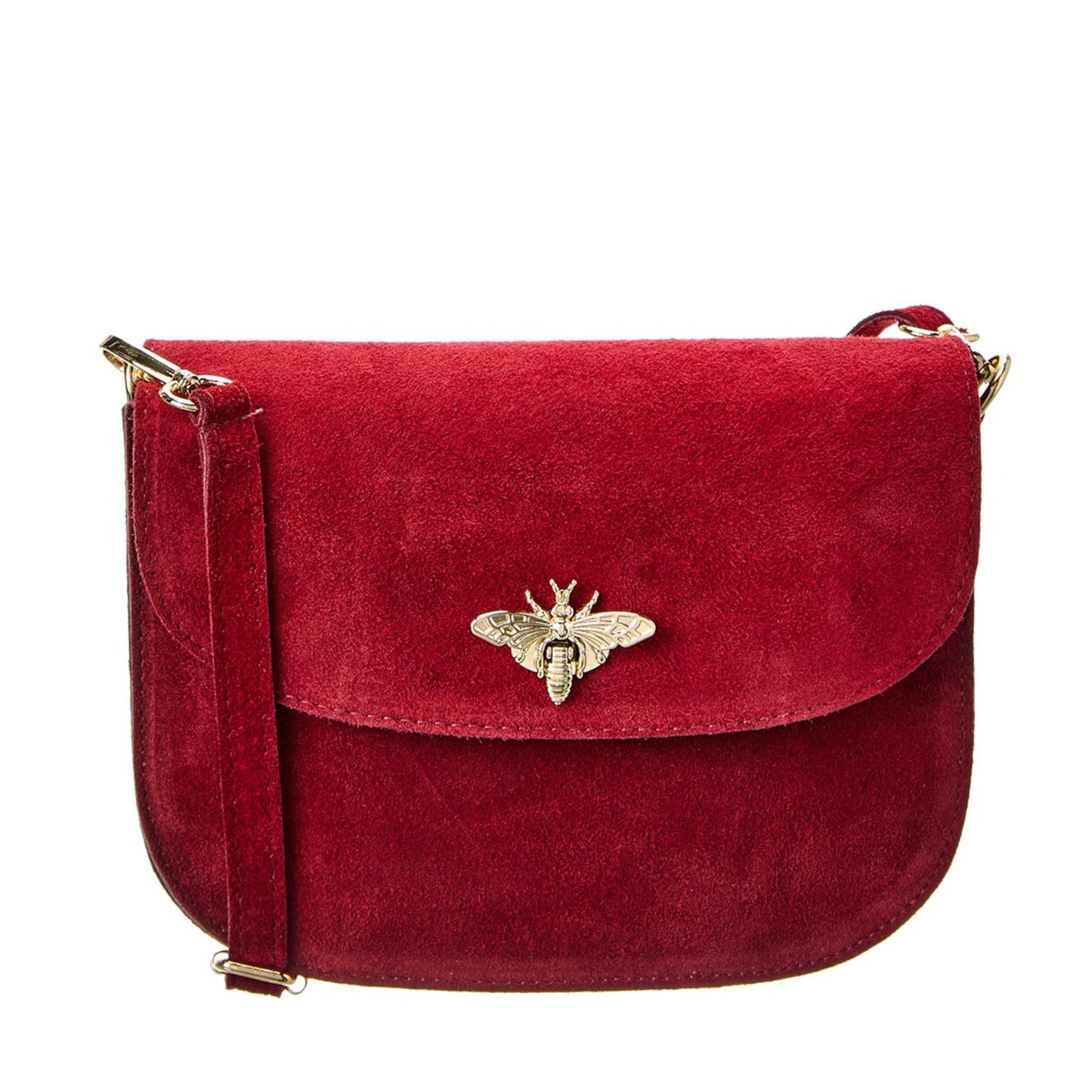 Suede Bee Crossbody