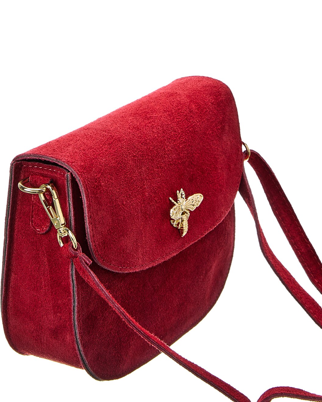 Suede Bee Crossbody