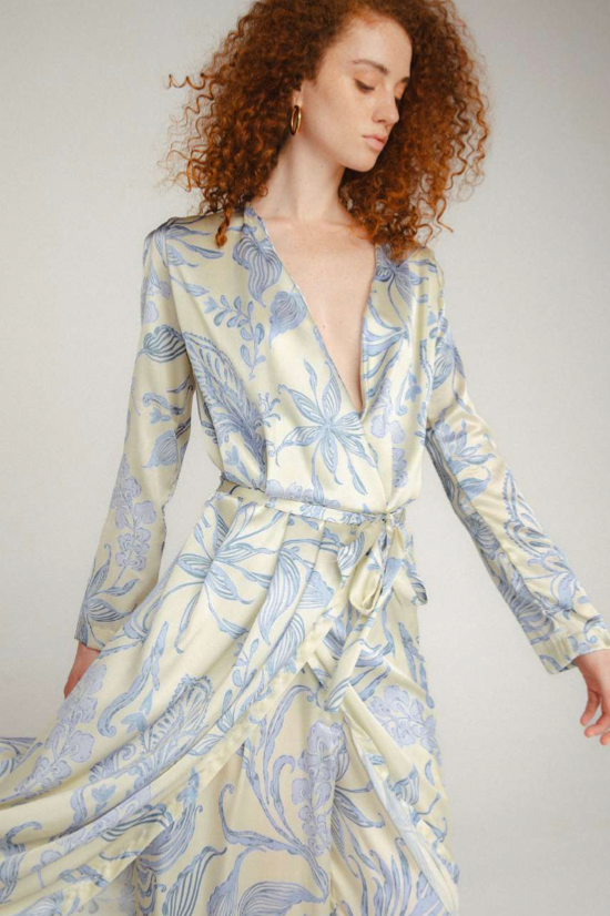 Printed Silk Dress