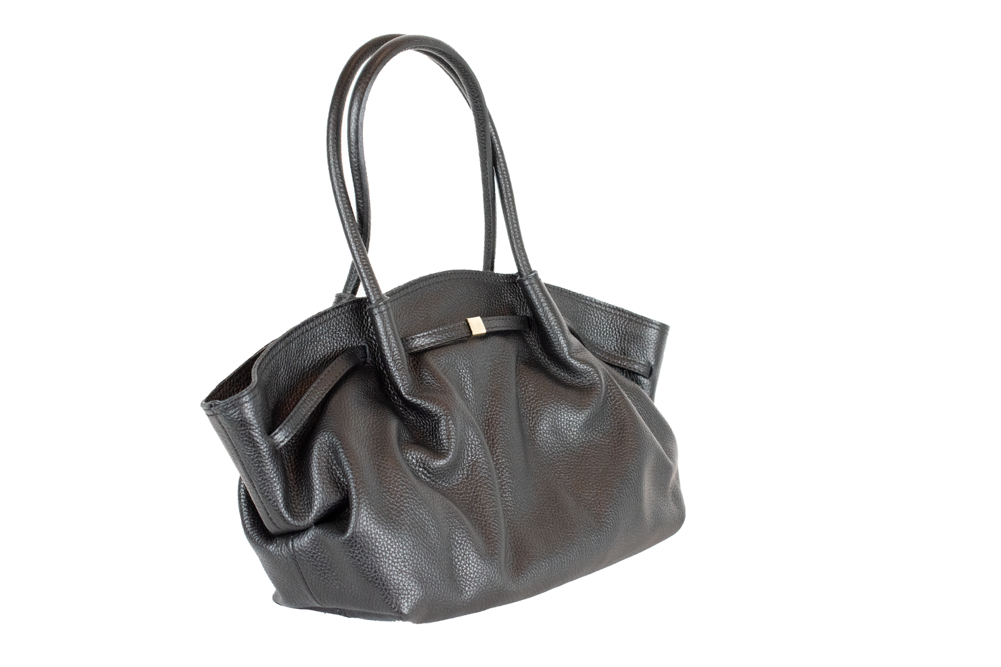 Sculpted Soft Leather Tote