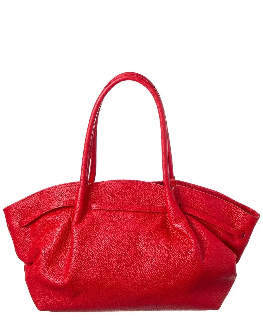 Sculpted Soft Leather Tote