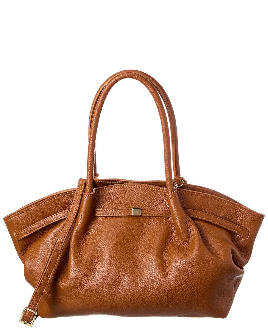 Sculpted Soft Leather Tote