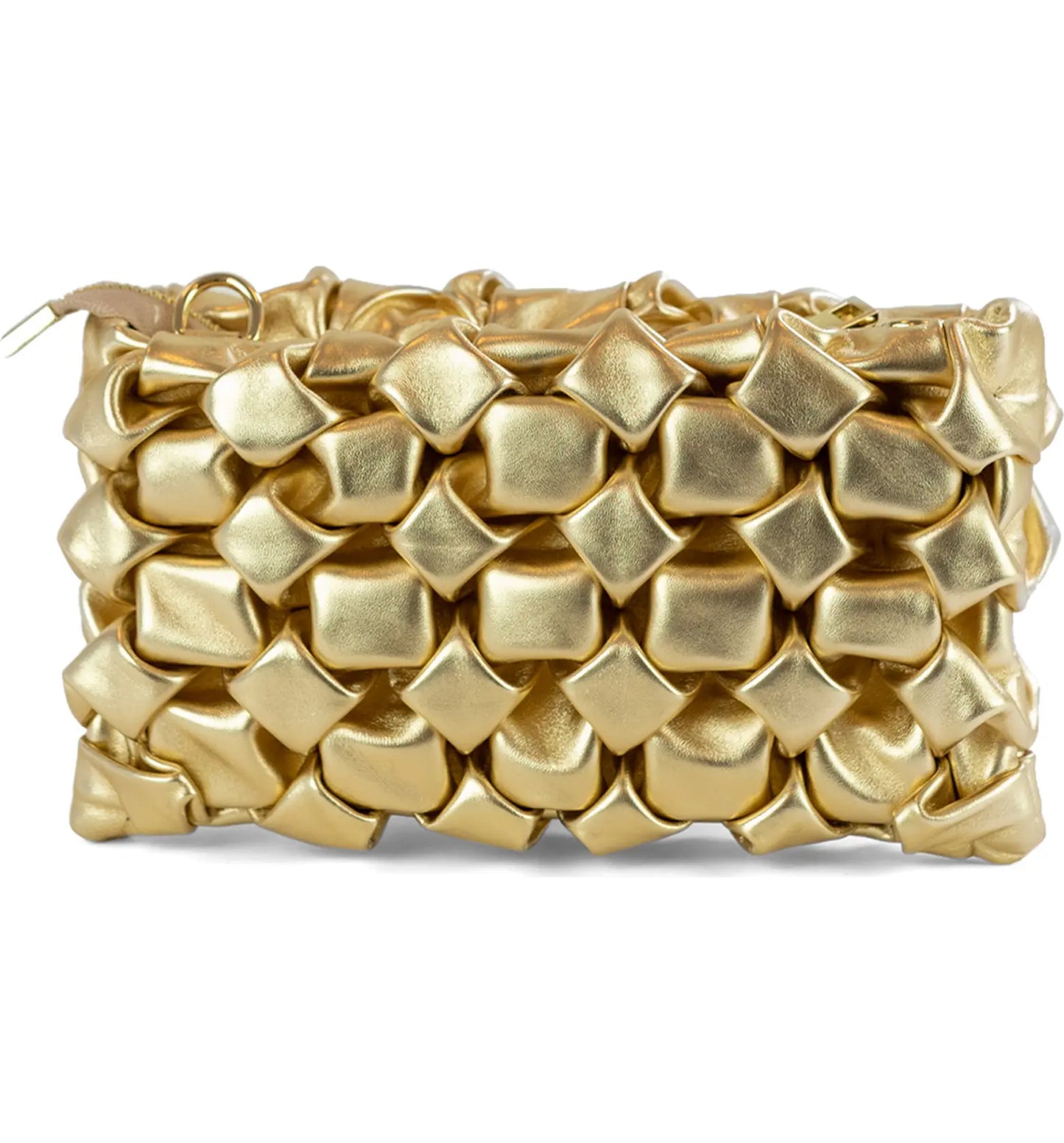 Metallic Nappa Clutch