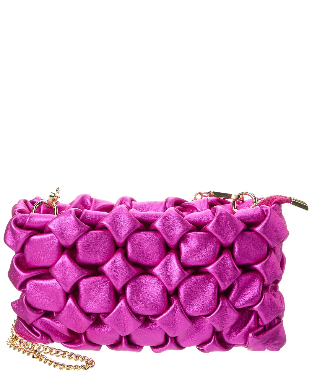 Metallic Nappa Clutch