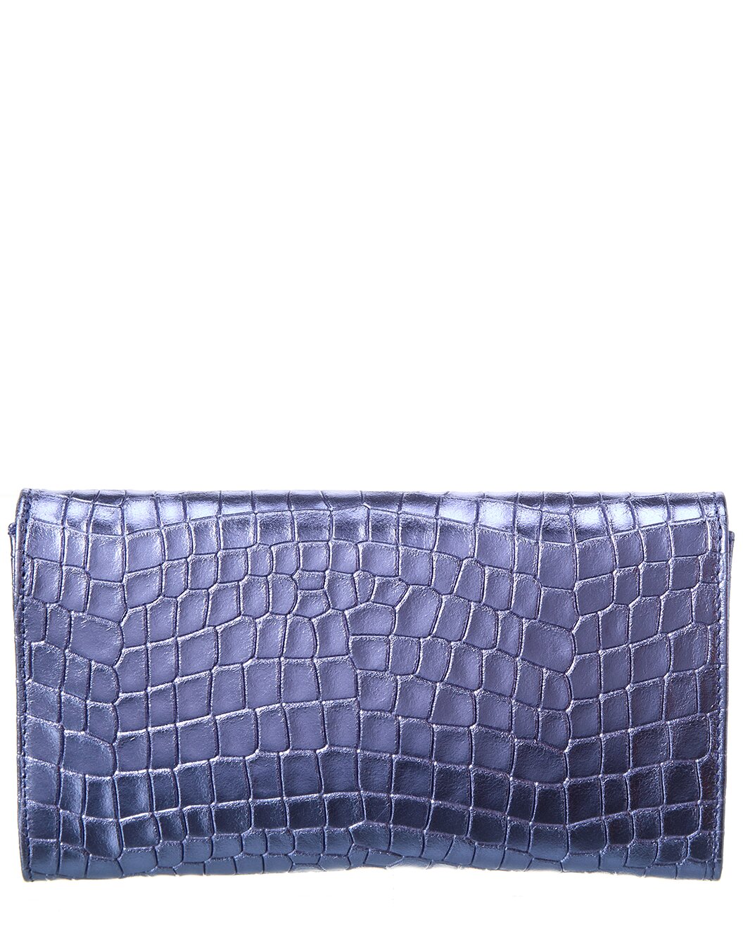 Metallic Leather Clutch