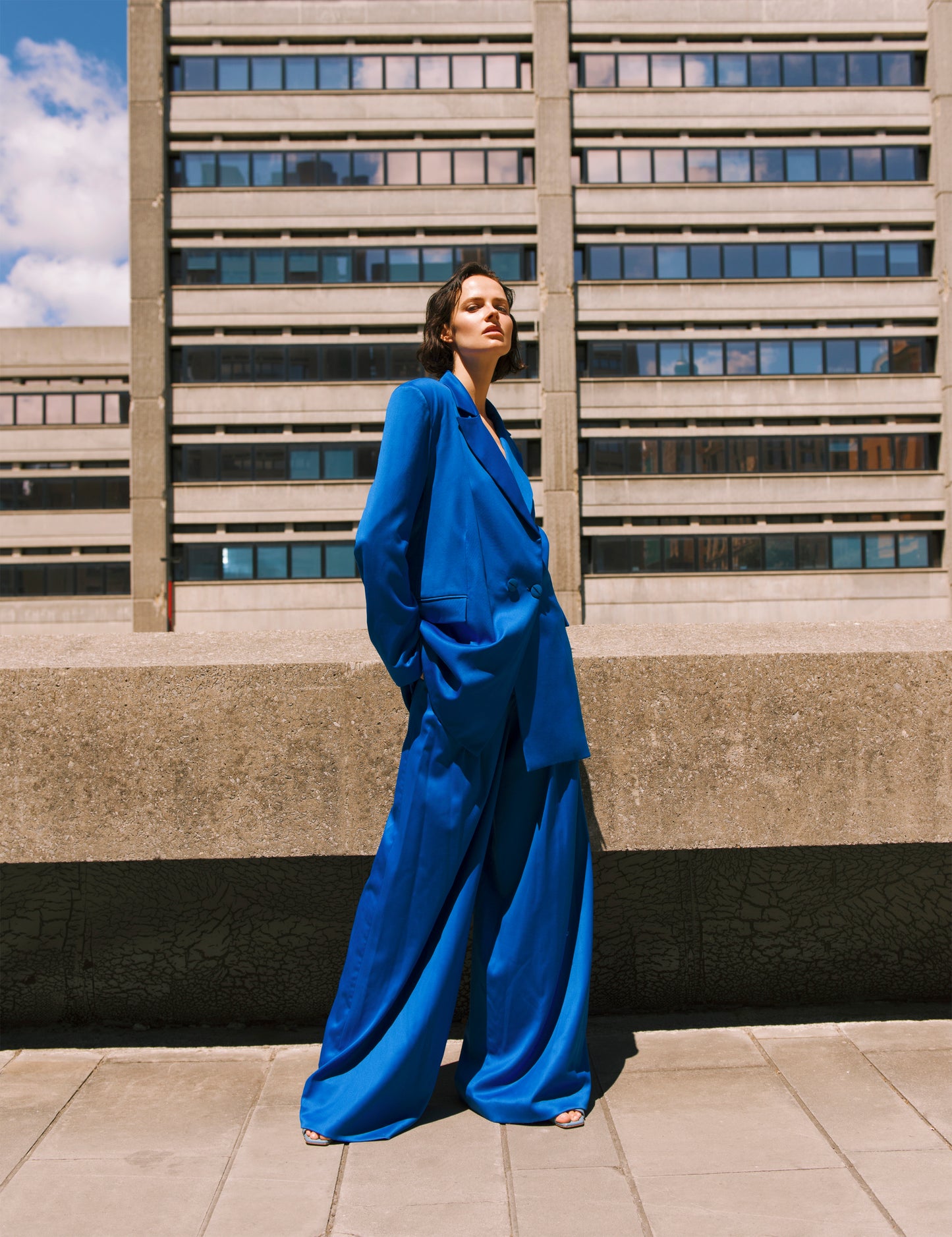 Virgin Wool and Silk Trousers