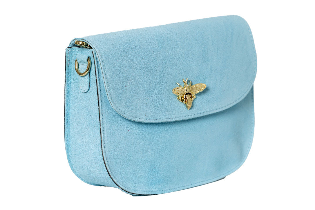 Suede Bee Crossbody