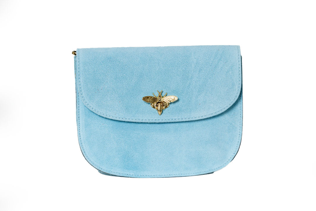 Suede Bee Crossbody
