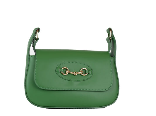 Leather Horsebit Crossbody Bag