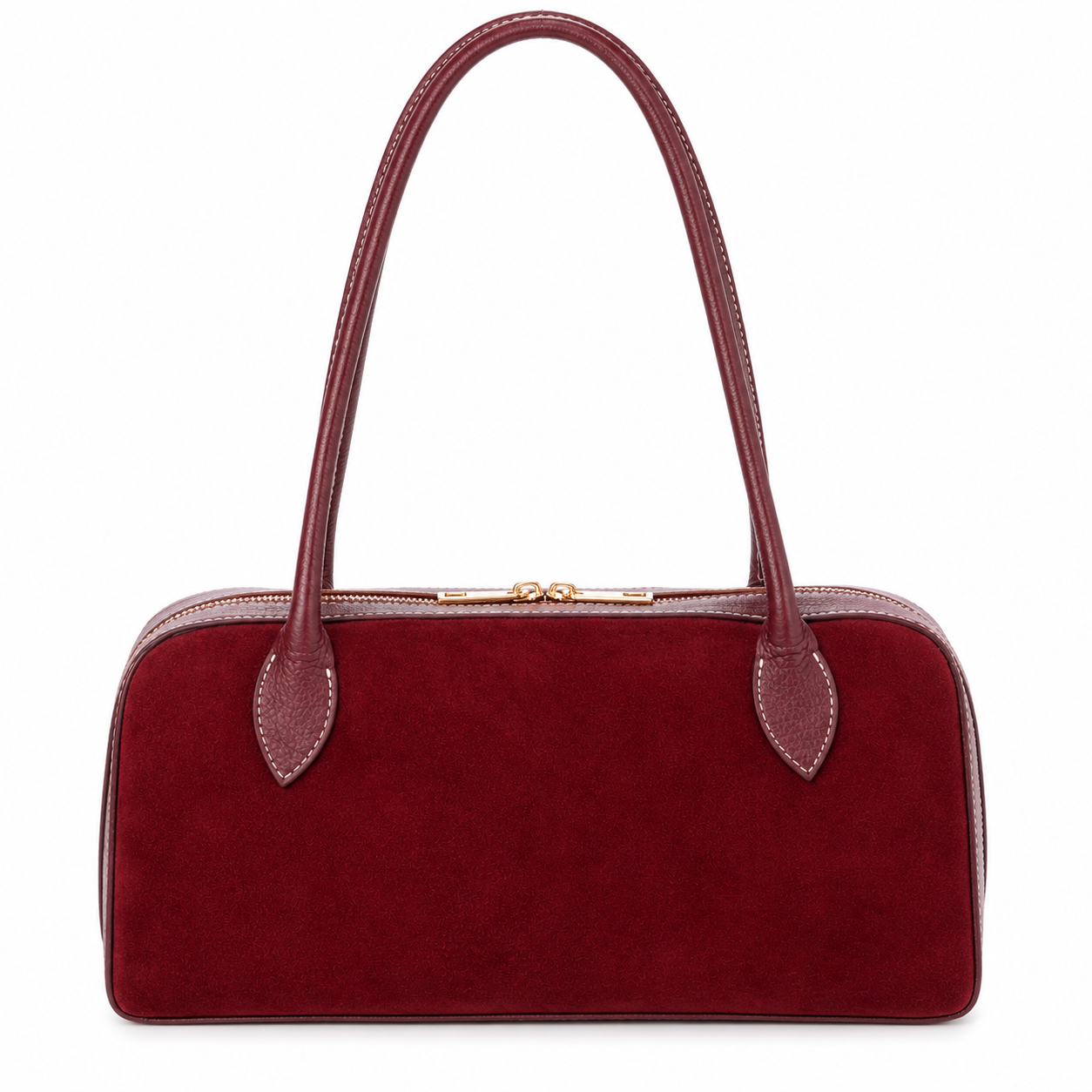 Suede East-West Bag