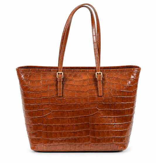 Croc Embossed Tote