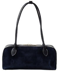 Suede East-West Bag