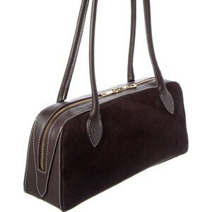 Suede East-West Bag