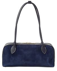 Suede East-West Bag