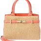 Raffia Satchel