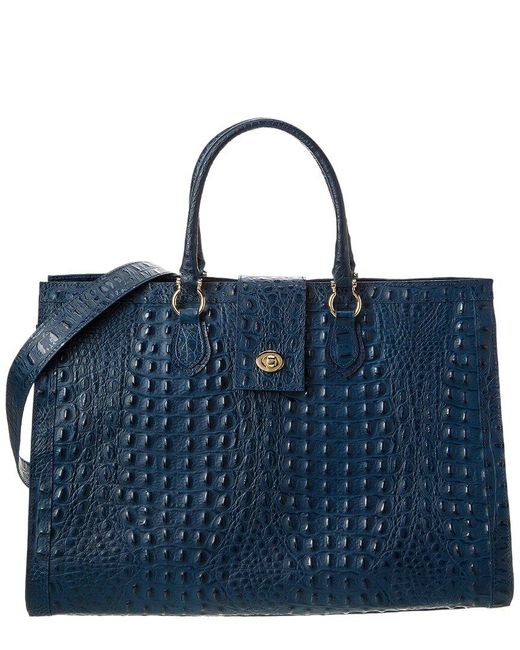Ostrich Embossed Tote