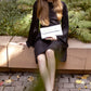 Metallic Leather Clutch